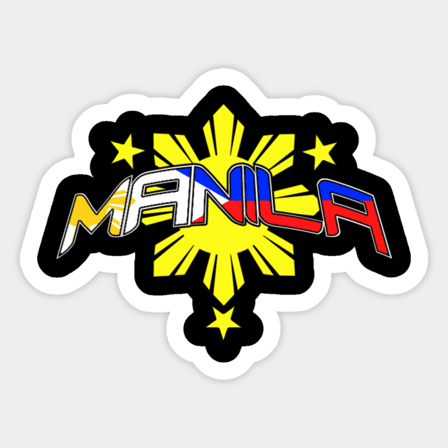 manila Sticker by janvimar